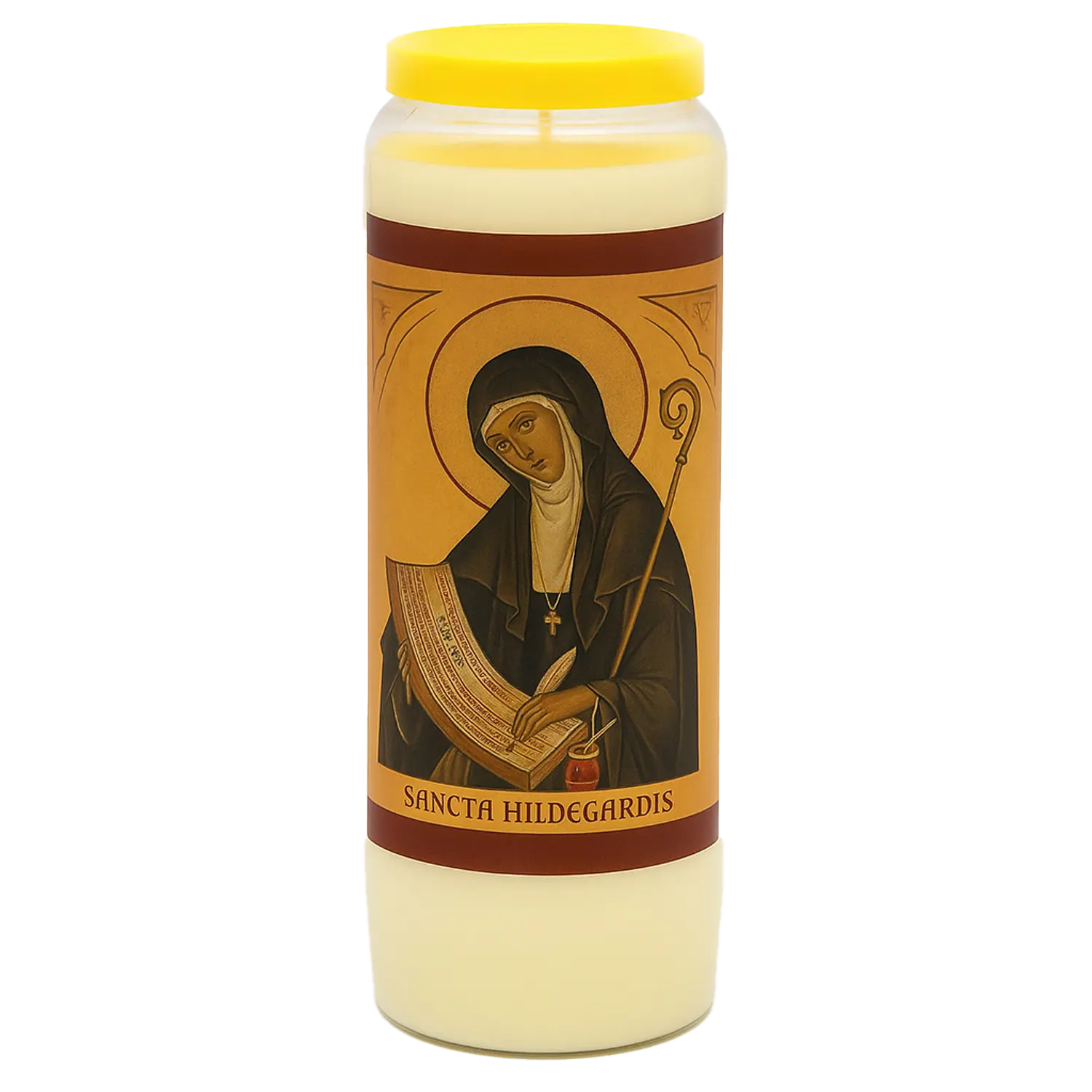 Witte noveenkaars Hildegard productfoto